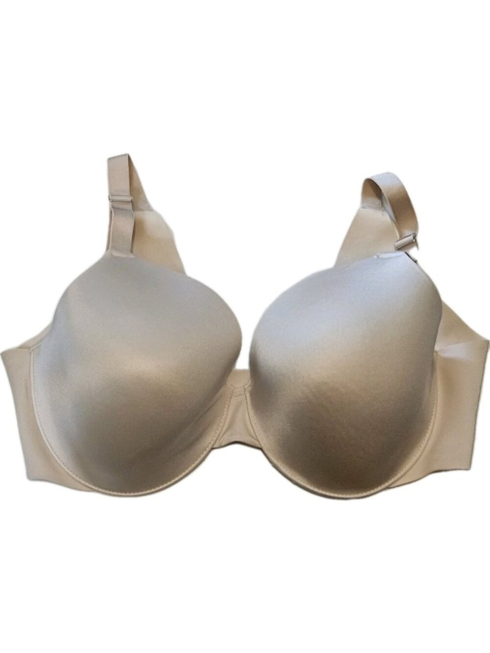 Soma Vanishing Back Full Coverage Womens Bra 40DD Underwire Nude Padded Cup